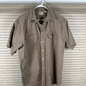 LL Bean Brown Casual Button Down Shirt